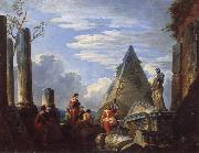 Giovanni Paolo Pannini, Roman Ruins with Figures
